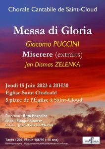 Concert Annuel Chorale Cantabile -15/06/23